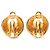 Orecchini a clip Chanel CC placcati oro D'oro - vista 2