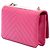 Borsa a tracolla Chanel Chevron Lambskin Trendy CC Wallet on Chain rosa - vista 2