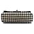Borsa a tracolla Chanel Mini Rectangular Tweed e Ribbon Logo Single Flap nera Nero - vista 3
