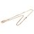 Collana con pendente Chanel CC placcato oro e strass D'oro