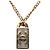 Collana con pendente Chanel CC placcato oro e strass D'oro - vista 2