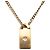 Collana con pendente Chanel CC placcato oro e strass D'oro - vista 3