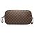 Borsa Tote Neverfull MM in Damier Ebene marrone Louis Vuitton - vista 3