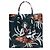 Grüner Prada Saffiano Tote mit Hawaii-Print
