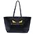 Tote Monster Roll in pelle nera Fendi Nero