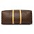 Borsa da viaggio Louis Vuitton Monogram Keepall 55 marrone - vista 3
