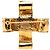 Spilla Nastro Croce Chanel CC Placcata Oro D'oro - vista 3