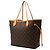 Borsa Tote Louis Vuitton Monogram Neverfull MM marrone - vista 2