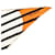 Sciarpa in seta Orange Hermès Triangular H Au Galop Arancione  - vista 4