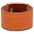 Orange Hermès Swift and Palladium Plated Lurie Ring  - view 3