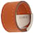 Orange Hermès Swift and Palladium Plated Lurie Ring  - view 4