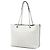 Tote Shopping Chanel CC in Caviar Chevron Perforato Bianco - vista 2