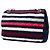 Borsa Chanel Jumbo Stripe in jersey di feltro e corda blu - vista 2