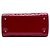 Borsa Lady Dior in vernice cannage rosso, misura Medium - vista 3