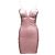 Versus Versace Rosa Versus Gianni Versace Satin-Bustierkleid Größe IT 40 Pink
