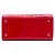 Borsa Lady Dior Medium in vernice cannage rosso - vista 3