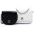 Borsa a tracolla Chanel CC in agnello trapuntato bianco