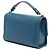 Bolsa Chanel azul em couro de vitelo granulado acolchoado tamanho Medium com fecho Label Click e alça de mão - vista 2