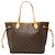 Borsa Tote Louis Vuitton Monogram Neverfull MM marrone