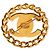 Spilla a catena con chiusura CC Turnlock placcata oro Chanel Gold D'oro - vista 2