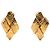 Orecchini a clip Chanel Logo in diamante placcati oro D'oro
