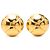 Orecchini a clip dome Camelia placcati oro Gold Chanel CC D'oro