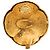 Orecchini a clip dome Camelia placcati oro Gold Chanel CC D'oro - vista 3