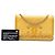 Borsa a tracolla Chanel Caviar CC Filigree Wallet On Chain gialla Giallo - vista 8
