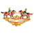 Gold Hermès Gold Plated Enamel Children And Dogs Brooch Golden  - view 1