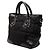 Borsa Tote e Satchel Black Prada Tessuto Cervo Lux 24H Nero - vista 2