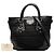 Borsa Tote e Satchel Black Prada Tessuto Cervo Lux 24H Nero - vista 7