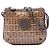 Borsa a tracolla Fendi Zucchino Crystal marrone