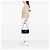 Borsa a tracolla Fendi Canvas FF Marble blu - vista 6
