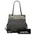 Tote Bon Bon em denim acolchoado Chanel cinza, tamanho Medium - vista 8