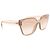 Lunettes de soleil œil de chat beige Prada - vue 2