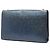 Borsa a tracolla Kate Monogram in pelle glitterata blu medio Saint Laurent - vista 2