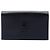 Schwarze Saint Laurent Grain de Poudre Monogram Monochrome Kate Clutch