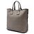 Borsa Tote Convertibile con Zip Laterale in Vitello Daino Marrone Prada - vista 2