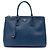 Borsa Tote e Borsa a mano Prada Large Saffiano Lux Galleria Double Zip Blu