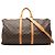 Borsa da viaggio marrone Louis Vuitton Monogram Keepall Bandouliere 55