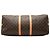 Borsa da viaggio marrone Louis Vuitton Monogram Keepall Bandouliere 55 - vista 3