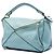 Borsa Satchel Puzzle in pelle di vitello blu LOEWE Medium - vista 2