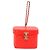 Chanel Make-up-Etui Minaudière gestepptes Lack Mini Rot