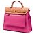 Borsa Hermès Toile Herbag Zip 31 rosa - vista 2