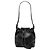Borsa bucket in pelle nera Burberry con coulisse Nero