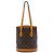 Piccola borsa bucket Monogram marrone Louis Vuitton