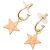 Orecchini a lobo in smalto placcati oro Gold Chanel CC D'oro
