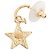Orecchini a lobo in smalto placcati oro Gold Chanel CC D'oro - vista 3