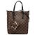 Brauner Louis Vuitton Damier Ebene Belmont PM Satchel