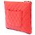 Clutch Chanel Medium Quilted Lambskin Orange O Case Arancione - vista 2